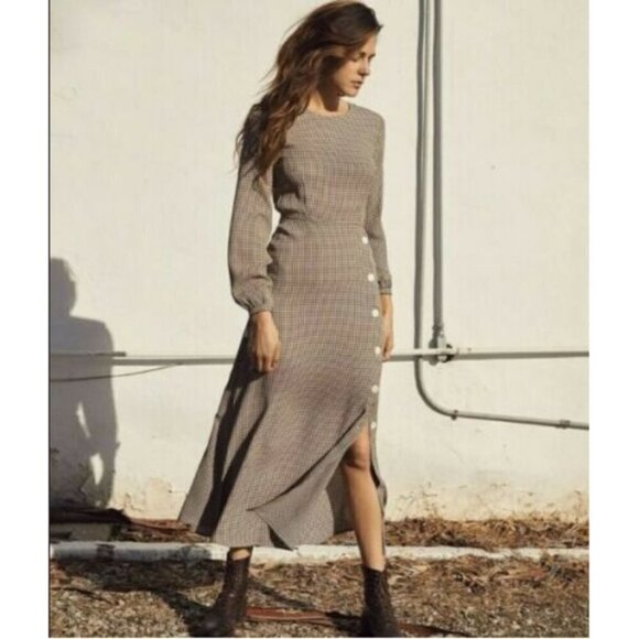 💕CHRISTY DAWN💕 The Sian Dress ~ Olive Gingham XS NWT - Picture 3 of 16